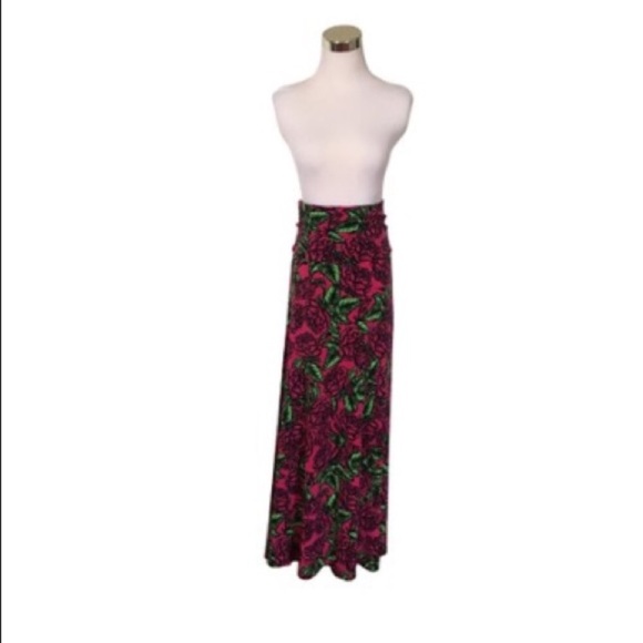 LuLaRoe Floral Print Maxi Skirt - Picture 1 of 6